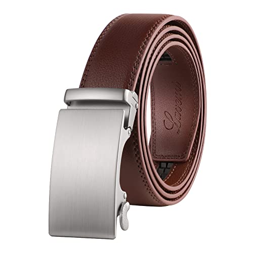 Image of Lavemi Men's Real Leather Ratchet Dress Casual Belt, Cut to Exact Fit,Elegant Gift Box