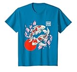 Si vous êtes à la recherche d'un design pour les amateurs de carpe koï qui convient à tous ceux qui aiment l'esthétique japonaise, alors ce graphique koi en fleurs de cerisier est fait pour vous.