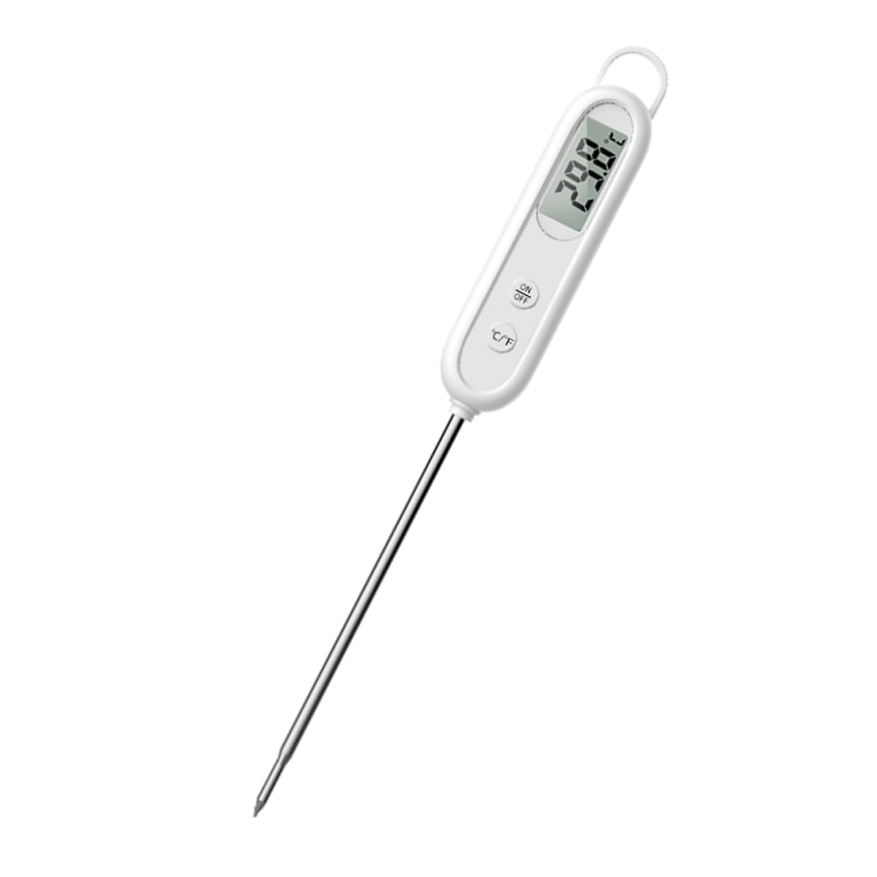 Alipis Quick Thermometer Digital Cooking Thermometer Metal Tip Large Screen Display