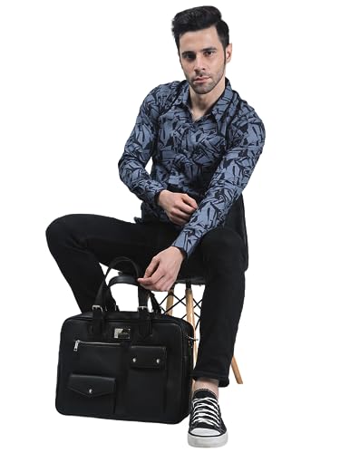 Image of TB Trybuy.in Glam-Tribal Men's Printed Full Sleeve Casual Linen Shirt