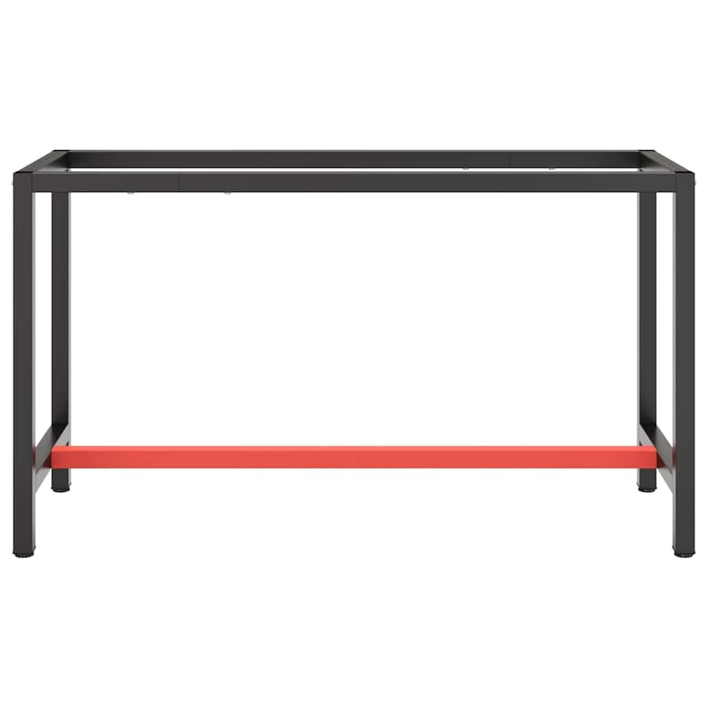 Rama stołu roboczego Metal Czarny Czerwony Matowy 140x50x79cm