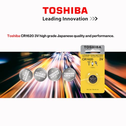 Pilas de Botón Toshiba CR1620 3V Pack de 5 miniatura 3