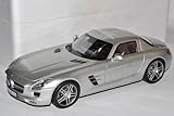 mercedes sls amg 1 18 minichamps Fahrzeug ist ca 25 cm lang Norev Mercedes-Benz SLS AMG Gullwing Coupe Silber Grau C197 Ab 2009 1/18 Modell Auto