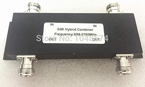 Lysee Communications Parts - 4G 698-2700Mhz 2 in 2 out Hybrid Combiner 3dB Hybrid Coupler with N female connector
