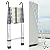 Collapsible Telescoping Ladder 16.5FT Aluminum Telescopic Ladders Lightweight Extension Ladder for Roofing Business Household Use 330LB Capacity Adjustable Height Easy to Store EN131 Safe Standard