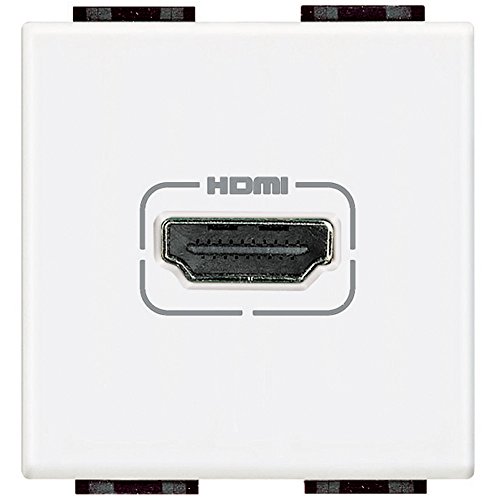 BTicino Light N4284 Presa HDMI, Bianco
