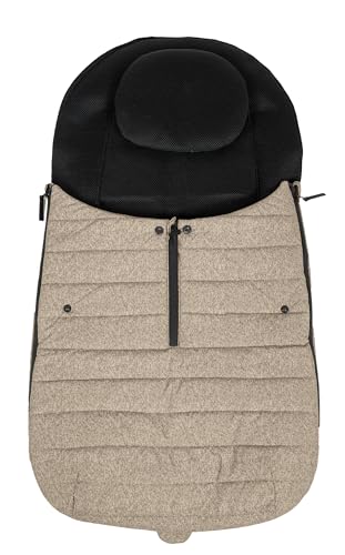 Altabebe (AL2700-03) Übergangsfußsack Buggy mit Kopfkissen, Farbe: Melange beige