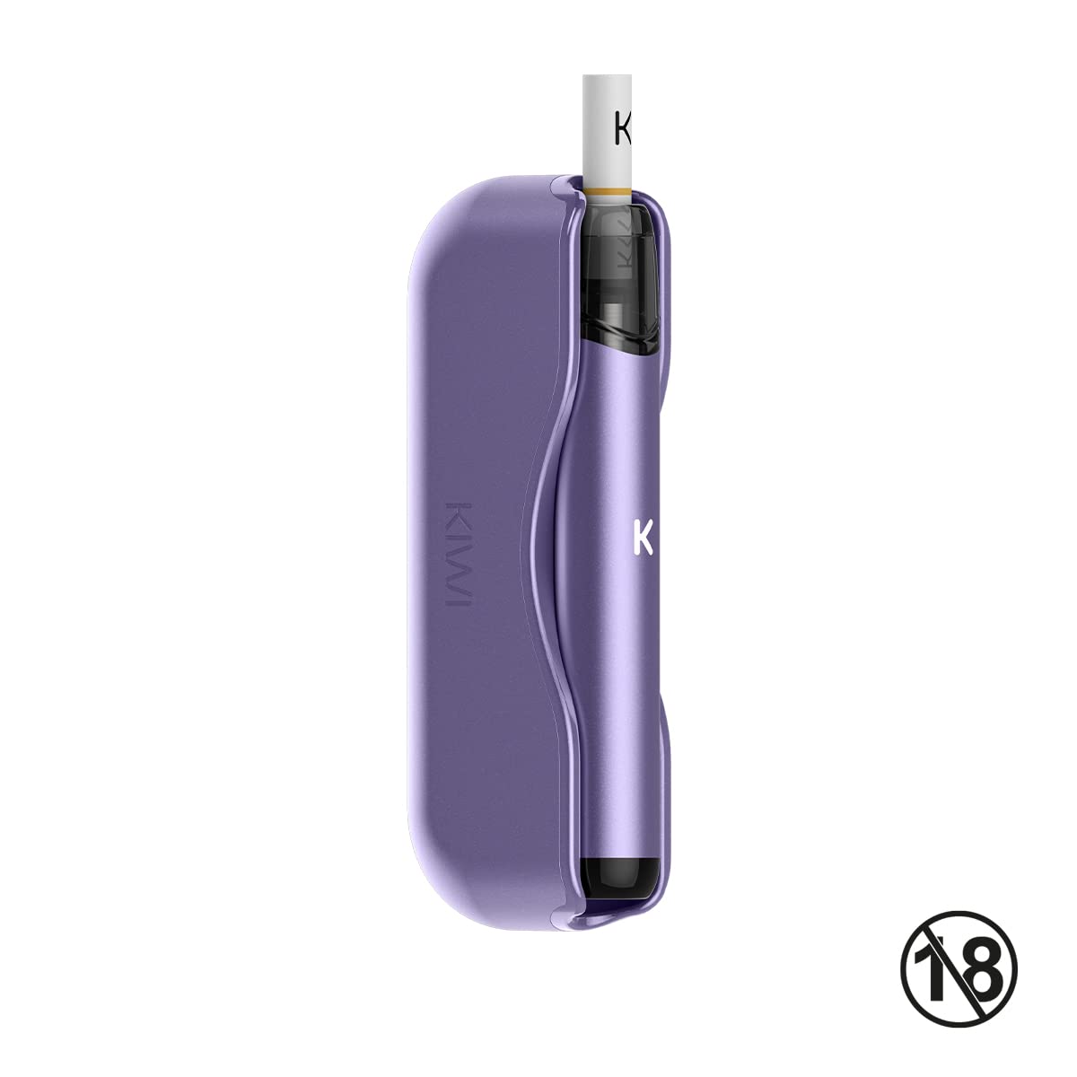 KIWI 1 Starter Kit, Sigaretta Elettronica con Sistema Pod, 400mAh, Powerbank 1450 mAh, 1,8 ml, senza nicotina, no E-Liquid (Space Violet)