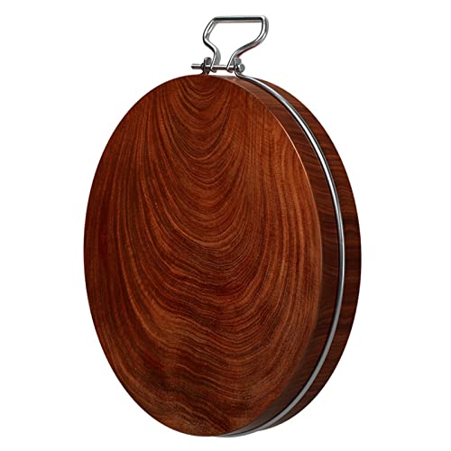AOFCESQY Tabla de Cortar Tabla de Cortar Tabla de Cortar Redonda Gruesa Tabla de Cortar de Madera Maciza para Cocina