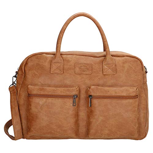 Sacoche pour ordinateur portable idéale pour les trajets urbains marron 42cm