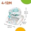 Bright Starts Terazzo Neutral 2 Position Baby Floor Seat Foldable Unisex Multi-Coloured #2