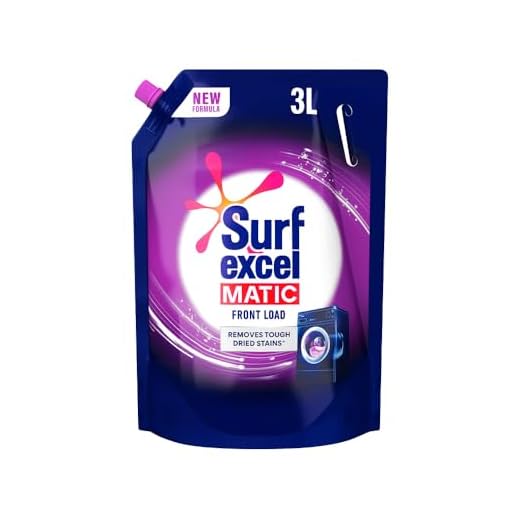 Surf Excel Matic Front Load Liquid Detergent 3.2 L Refill, Designed for Tough Stain Removal on Laundry in Washing Machines - Mega Pack