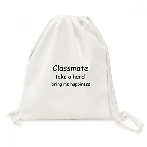 Sac à dos cordon voyage en toile souple motif camarade de classe