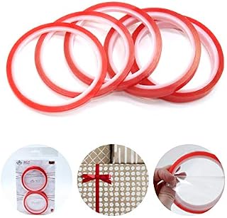 Walther Strong - Double Sided Tape Craft - AHOY Red Tape Linger - 5 Roll Bundle - 12mm, 9mm, 6mm, 2 x 3mm Rolls