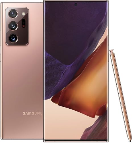 Samsung Galaxy Note 20 Ultra 5G 256GB Unlocked Android Smartphone - Mystic Bronze (Renewed)