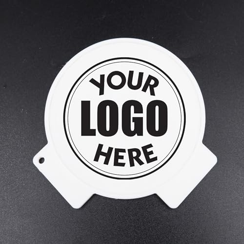 Personalized Logo Image Coffee Stencil for Coffee, Latte, Cappuccino, Tea – Custom coffee cocktail drink duster stencils, Business Barista Use, Custom Latte Art, Eco-Friendly 3D Printed Design