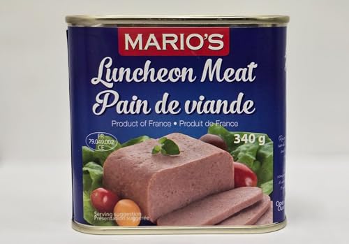 Marios - Mario's Canned Food - Canned Luncheon 340g can - Delicious Canned Meat Protein for Any Meal Of The Day- Keto Diet Friendly.
