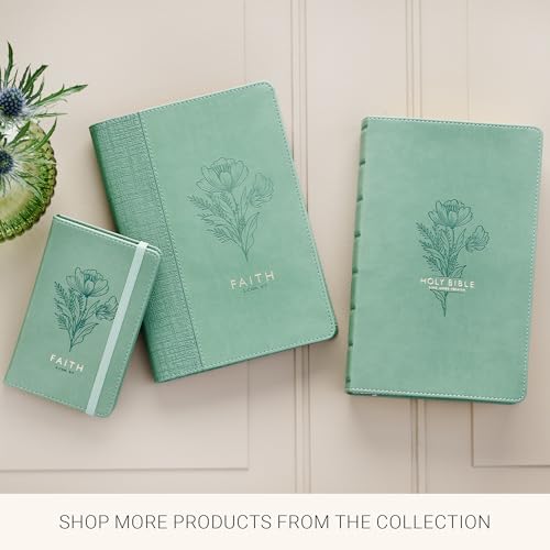 Image of Christian Art Gifts Premium Faux Leather Scripture Bookmark: Walk by Faith