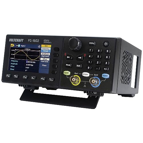 VOLTCRAFT FG-1602 - Generatore di funzioni alimentato a rete 1 µHz - 60 MHz a 2 canali arbitrio
