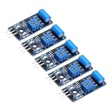 QUARKZMAN 5 Stück SW-420 Vibrationssensor Modul 3.3-5V Blau