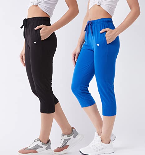 Image of Modeve Women Solid Cotton Blend Capri for summer|| Summer Wear