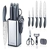 RAXCO Kitchen Knife Set-5 set of Knives,5 Kitchen Accessories-Fits for Apartment Flat condo,Cuchillo de cocina(Gray)