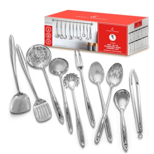 Emeril Lagasse 10-Piece Stainless Steel Utensil Set –...