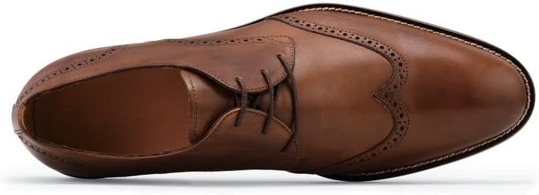 MOZO Portuguese Leather Collection Men's Slip-Resistant Oxfords - Dressy Non-Slip Restaurant Shoes for Men in Food Service - Bronson - Image 8