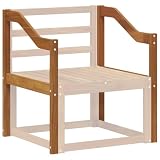 vidaXL Armlehne 2 pcs Natur 59 x 4 x 73 cm Massivholz Akazie, Outdoor-Armlehnen, Moderne Gartenmöbel Ergänzung, strapazierfähiges braunes Paar für Terrassen-Sitzgelegenheiten