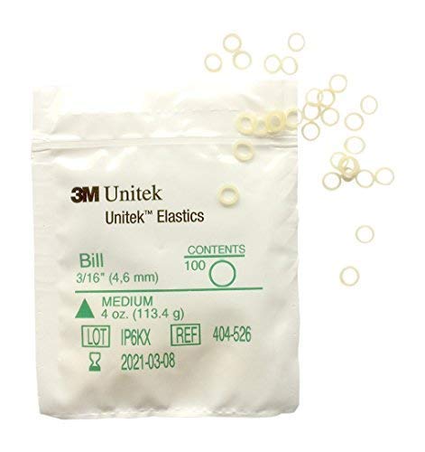 3M Unitek, Mehrzweck-Gummibänder Medium 3/16 (4,6 mm) Bill; Snorflex