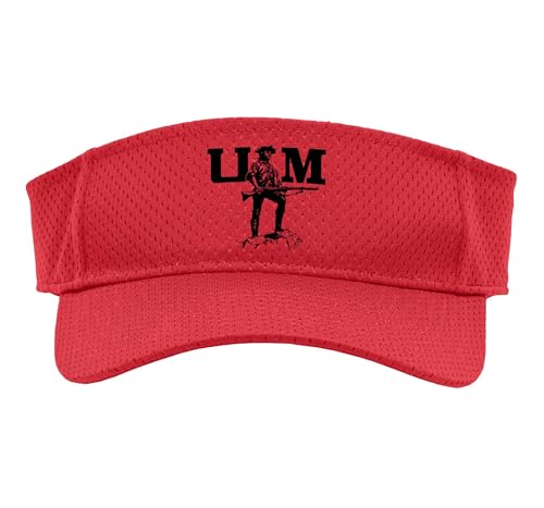 UMass Minutemen | Official Licensed NCAA Merch | UMASVIN1012 Sport Sun Visor, Youth, One Size, Red