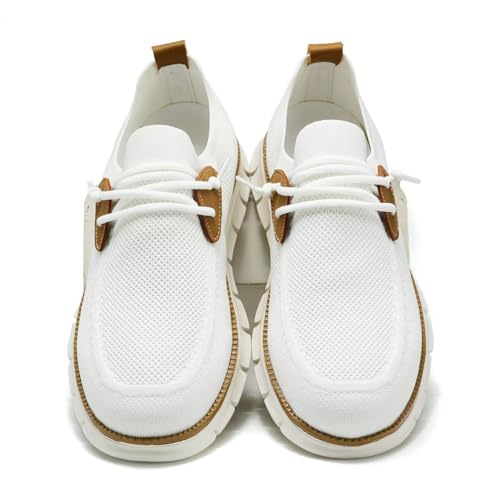 Baskets décontractées pour homme en maille blanche 41 - 6