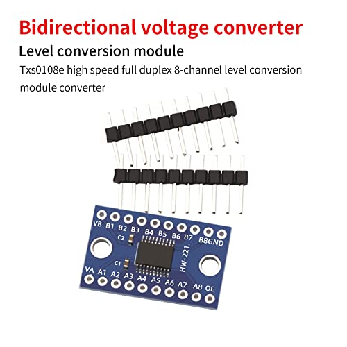 V Telesky 10Pcs Bi-Directional Logic Level Converter, Txs0108E 3.3V To 5V High Speed Full Duplex 8 Way 8 Channel Shifter For Arduino Iic Spi #TOP1