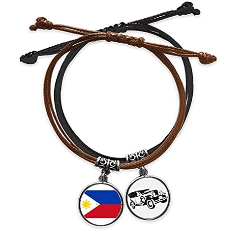 Bracelet Philippines ajustable fini les bijoux trop grands grâce au cordon cuir
