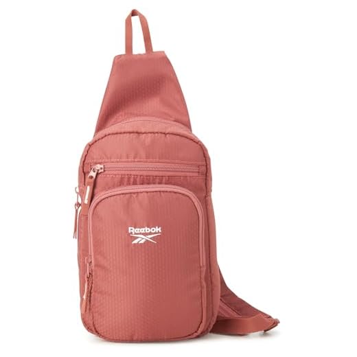 Reebok Women's Bag - Cosmos Crossbody Sling Purse Shoulder Bag, Withered Rose