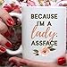 'Because I'm a Lady, Assface' | Zabawny | Sassy | Kubek do kawy dla miłośnika telewizji