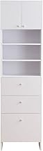 Laundry Chest, Width 19.7 inches (50 cm), Laundry Storage, Laundry Rack, Laundry Storage, Sanitary Storage, Bathroom Storage, A-Type, White