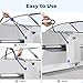 Ehaho Boat Fenders, Boat Bumpers for Docking, EVA Pontoon Bumpers with Integrated Locking Rope, Fit for Bass, Ski, Bowriders and Fishing Boats (Light Gray, 2 PCS)