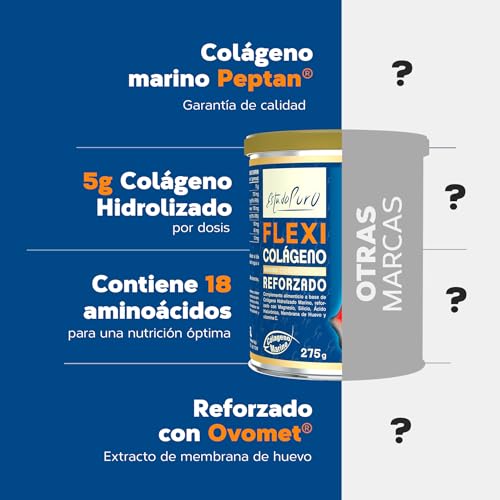 Colageno Marino Hidrolizado Puro | 5000mg Peptidos de Collageno Peptan® por Dosis – Hasta 13x Más que Cápsulas - Reforzado con Magnesio y Ácido Hialurónico - Formato Polvo, 275g | TONGIL - imagen 3
