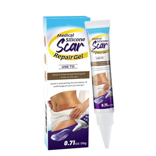 Gel Para Cicatrices - Cremas Para Cicatrices Quirúrgicas | Pomada de 20g para Reducir Estrías, Queloide, Lesiones, Quemaduras para Mujeres y Hombres