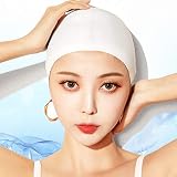 Swim Cap Swimming Cap Silicone Swim Cap for Men Women Kids Boys Girls for Long Hair White