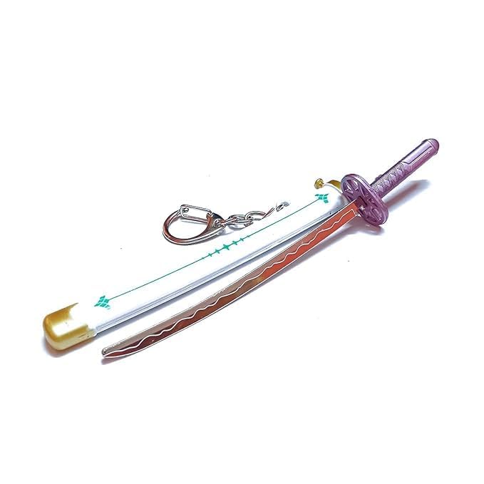 UNSHARPED Metal Katana Keychain Press & Release Button