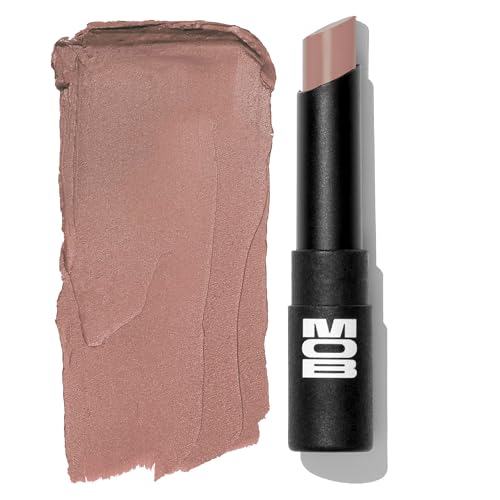 MOB Beauty Soft Matte Lipstick M102 – Mauve Greige | Weightless, One-Swipe Color Infused with Skincare | Vegan, Silicone-Free, Cruelty-Free Formula in a Biodegradable Capsule