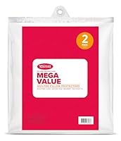 Tontine Mega Value Quilted Pillow Protectors 2 Pack – Microfibre Cover, Anti-Bacterial, Machine Washable, Standard Size