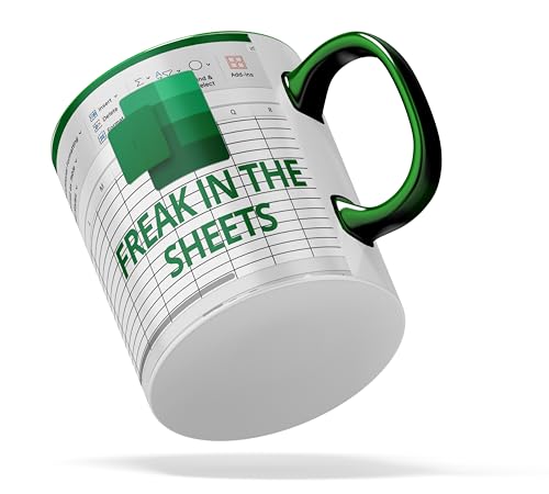 Divertida taza de oficina | Freak in The Sheets | Taza de café de oficina | Taza novedosa para el trabajo | Regalo para contadores, analistas de datos, profesionales de TI, amantes de las hojas de