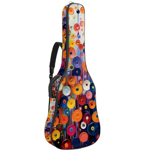 Housse guitare acoustique arc-en-ciel pour cours et répétitions
