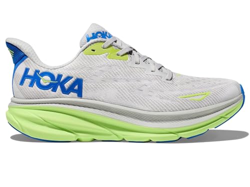 Image of Hoka Men's Clifton 9 Stardust /Electric Cobalt 14 Medium