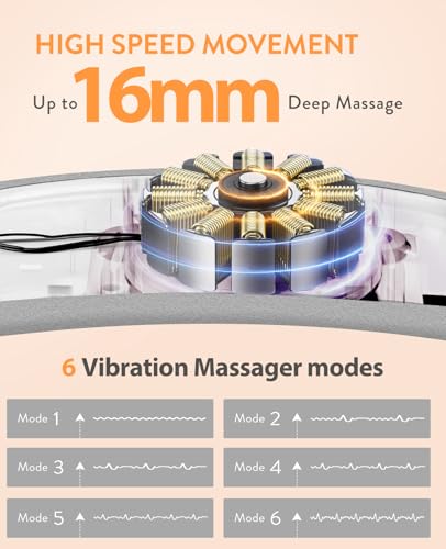 Image of Portable Heating Pad for Period Cramps: Menstrual Heating Pad with Unique Design, Fast Heating Pad with 6 Heat Levels and 6 Massage Modes, Gifts for Her, Women, Teens and Girls