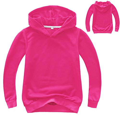 Betadog Boys’Sweatshirt Pullover Hoodie Girls Hoodie Sweatshirt Kids Cartoon Pullover Sweatshirt (Hot Pink, 4-5 Years)2