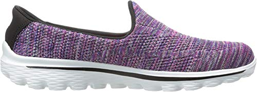 Skechers Skechers Performance Women's Go Walk 2 - Hypo Sneaker, Black Multi, 8.5 US